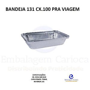 BANDEJA 131 CX.100 PRA VIAGEM