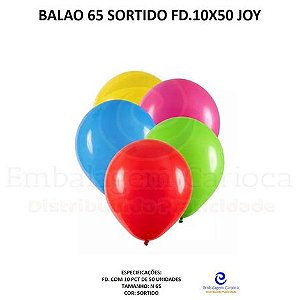 BALAO 65 SORTIDO FD.10X50 JOY