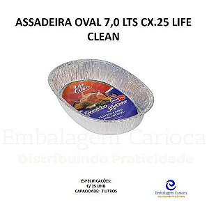 ASSADEIRA OVAL 7,0 LTS CX.25 LIFE CLEAN