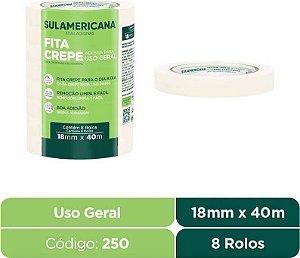 2251 - FITA CREPE - 18MM X 40M - SULAMERICANA-CX48