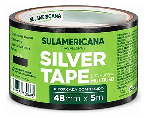 2717PRE - FITA SILVER TAPE - 48MM X 5M - SULAMERICANA -CX15