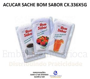 ACUCAR SACHE BOM SABOR CX.336X5G