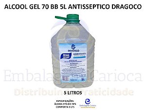 ALCOOL GEL 70 BB 5L ANTISSEPTICO DRAGOCO
