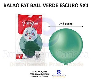 BALAO FAT BALL VERDE ESCURO 5X1