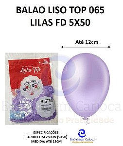 BALAO PERA LISO TOP 065 LILAS FD 5X50