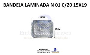 BANDEJA LAMINADA N 02 C/20 23X19