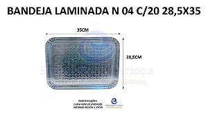 BANDEJA LAMINADA N 04 C/20 28,5X35