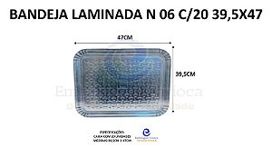 BANDEJA LAMINADA N 06 C/20 39,5X46,5