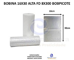 BOBINA 16X30 ALTA FD 8X300 BOBPICOTE