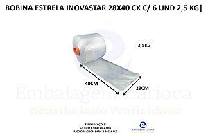 BOBINA ESTRELA INOVASTAR 28X40 CX. 2,5 KG (C/ 6 UND)