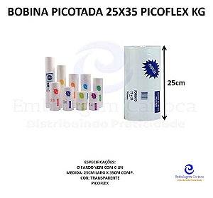 BOBINA PICOTADA 25X35 PICOFLEX KG