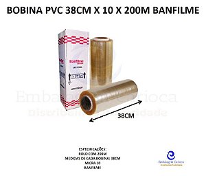 BOBINA PVC BANFILME 38CM X 10 X 200M