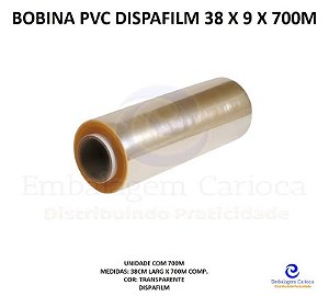 BOBINA PVC DISPAFILM 38 X 9 X 700M
