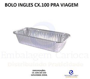 BOLO INGLES 650ML CX.100 PRA VIAGEM