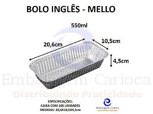 BOLO INGLES ALUMINIO CX.100 MELLO