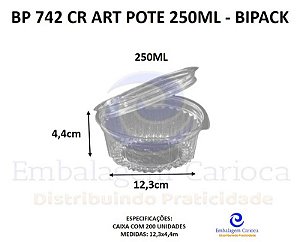 BP 742 CR ART POTE 250ML CX.200 BIPACK