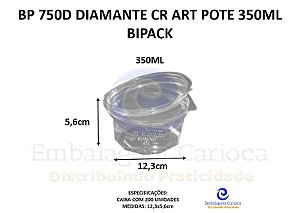 BP 750D DIAMANTE CR ART POTE 350ML CX.200 BIPACK