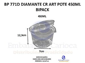 BP 771D DIAMANTE CR ART POTE 450ML CX.200 BIPACK