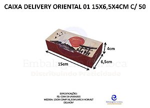 CAIXA DELIVERY ORIENTAL 01 15X6,5X4CM C/50 SALVI