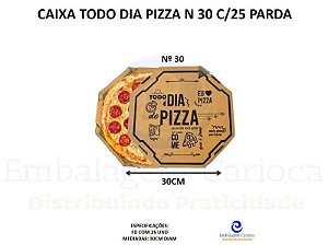 CAIXA TODO DIA PIZZA N 30 C/25 PARDA