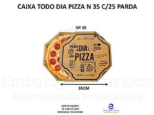 CAIXA TODO DIA PIZZA N 35 C/25 PARDA