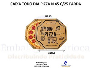 CAIXA TODO DIA PIZZA N 45 C/25 PARDA