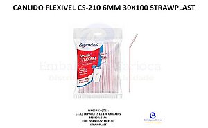 CANUDO FLEXIVEL CS-210 6MM 30X100 STRAWPLAST