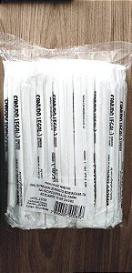 CANUDO JUMBO PAPEL BRANCO BIO 10MM  CX.10X100 CANUDO LEGAL