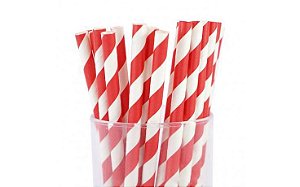 CANUDO PAPEL VERMELHO 6MM FD.10X100