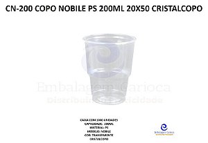 CN-200 COPO NOBILE PS 200ML 20X50 CRISTALCOPO (PREMIUM WHISKY)