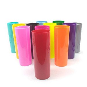 COPO 300ML MISTA OPACO LONG DRINK CX.100 PLASTDAN