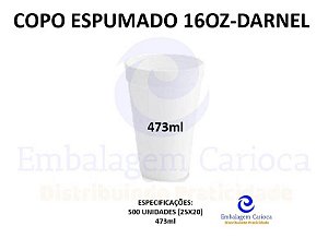 COPO ESPUMADO 16OZ 500ML CX 25X20 DARNEL TERMICO (473)