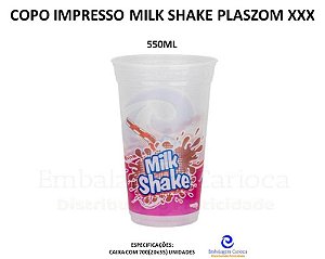 COPO IMPRESSO MILK SHAKE 500ML CX.20X35 PLASZOM XXX