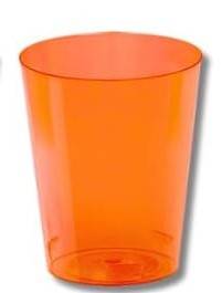 COPO MINI DOCE 25ML LARANJA CANDY 50X10 STRAWPLAST 1075