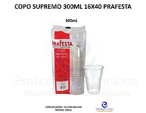 COPO SUPREMO 300ML 16X40 PRAFESTA
