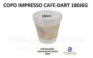 COPO TERMICO IMPRESSO CAFE 180ML 40X25 DART 180J6G