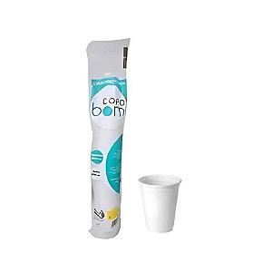 COPOBOM 180ML PS BRANCO 25X100