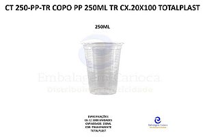 CT-PP 250 COPO PP 250ML TR CX.20X100 TOTALPLAST