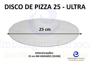 DISCO DE PIZZA 25 C/400 ULTRA 24,8MM