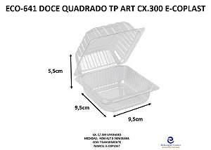 ECO-641 DOCE QUADRADO TP ART CX.300 ECOPLAST
