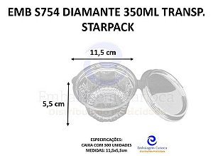 EMB S754 (750) DIAMANTE 350ML TRANSP. CX C/300 STARPACK