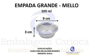 EMPADA GRANDE ALUMINIO CX.6X100 MELLO-100ML