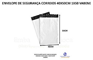ENVELOPE DE SEGURANÇA CORREIOS 40X50CM 1X50 VABENE