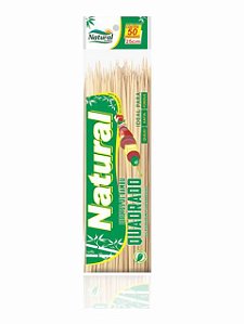 ESPETO QUADRADO CHURRASCO 25CM CX.25X50 NATURAL