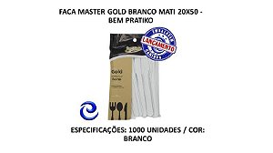 FACA MASTER GOLD BRANCO MATI 20X50 BEM PRATIKO