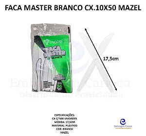 FACA MASTER INQUEBRAVEL 20X50 BRANCO MAZEL