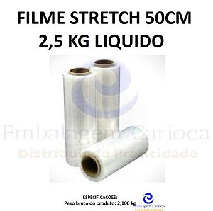 FILME STRETCH 50CM 2,5 KG LIQUIDO
