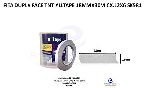 FITA DUPLA FACE TNT ALLTAPE 18MMX30M CX.12X6 SK581 PA001570003