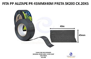 FITA PP ALLTAPE PR 45MMX40M PRETA SK200 CX.20X5 PA10269