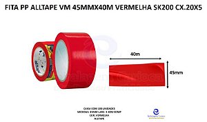 FITA PP ALLTAPE VM 45MMX40M VERMELHA SK200 CX.20X5 PA10271